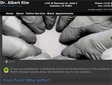 Tablet Screenshot of doctoralbertkim.com